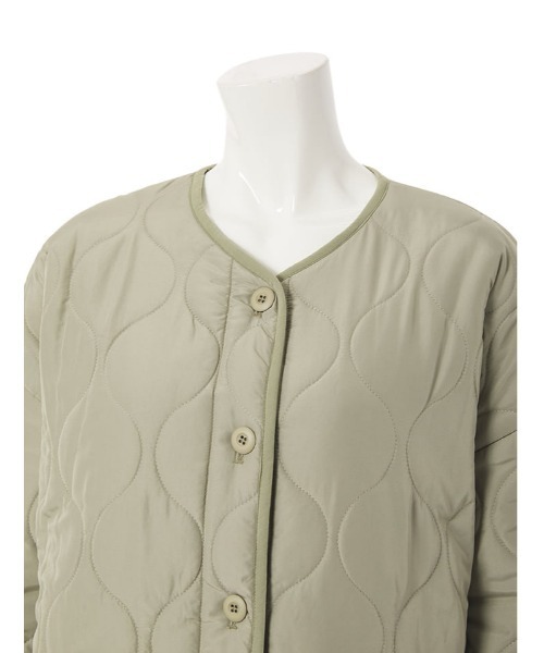 fifth（フィフス）の「キルティングライナーコート（その他アウター・レディース・カーキ/ライトベージュ・MEDIUM）」の9枚目の写真