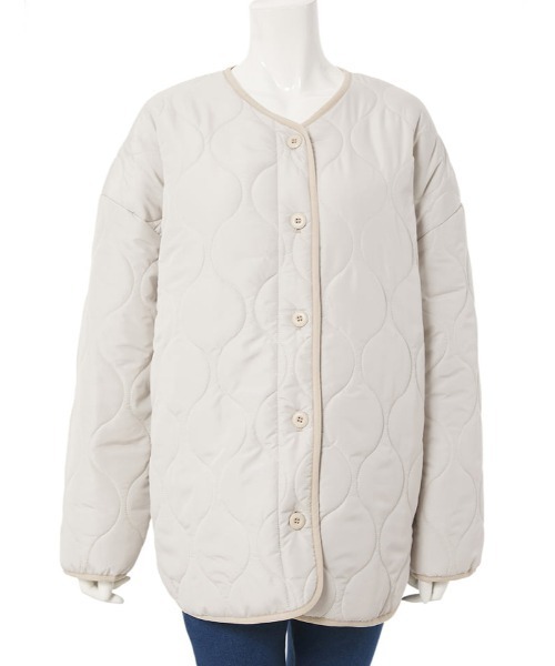 fifth（フィフス）の「キルティングライナーコート（その他アウター・レディース・カーキ/ライトベージュ・MEDIUM）」の13枚目の写真