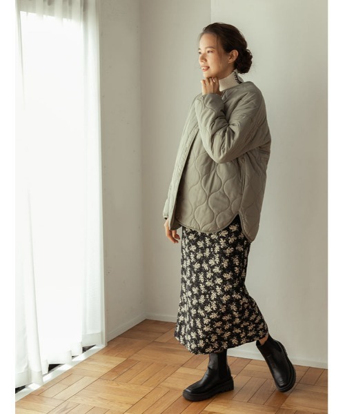 fifth（フィフス）の「キルティングライナーコート（その他アウター・レディース・カーキ/ライトベージュ・MEDIUM）」の4枚目の写真