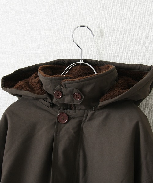 ZIP FIVE（ジップファイブ）の「【ZIP FIVE】裏ボア2WAYモッズコート/ミリタリーコート（モッズコート・レディース・ブラック/カーキ/グレイッシュベージュ・MEDIUM/LARGE）」の19枚目の写真