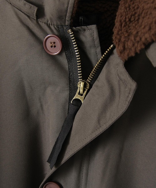ZIP FIVE（ジップファイブ）の「【ZIP FIVE】裏ボア2WAYモッズコート/ミリタリーコート（モッズコート・レディース・ブラック/カーキ/グレイッシュベージュ・MEDIUM/LARGE）」の21枚目の写真