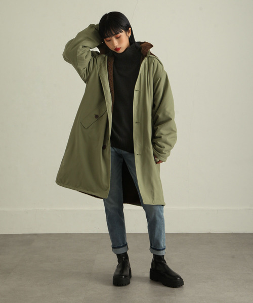 ZIP FIVE（ジップファイブ）の「【ZIP FIVE】裏ボア2WAYモッズコート