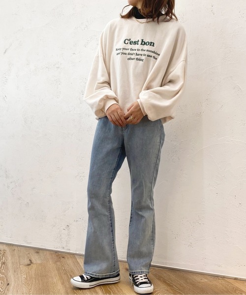 apres jour（アプレジュール）の「刺繍ロゴスウェット【ZOZOTOWN限定アイテム】（スウェット・レディース・アイボリー/スモークピンク/ブルー系その他/ナチュラル・X-LARGE/フリー）」の14枚目の写真