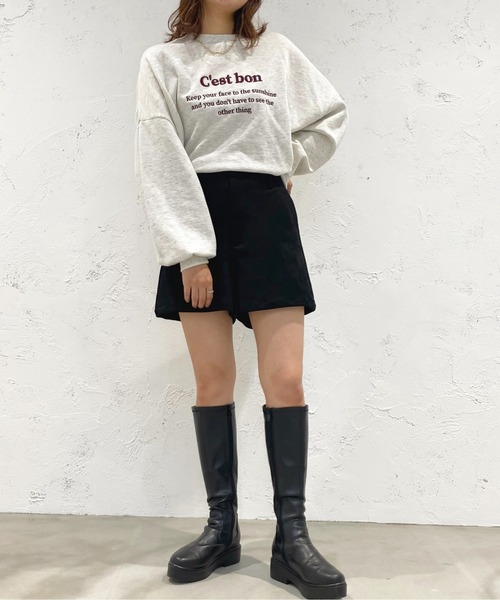 apres jour（アプレジュール）の「刺繍ロゴスウェット【ZOZOTOWN限定アイテム】（スウェット・レディース・アイボリー/スモークピンク/ブルー系その他/ナチュラル・X-LARGE/フリー）」の21枚目の写真