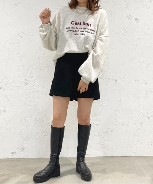 apres jour（アプレジュール）の「刺繍ロゴスウェット【ZOZOTOWN限定アイテム】（スウェット・レディース・アイボリー/スモークピンク/ブルー系その他/ナチュラル・X-LARGE/フリー）」の22枚目の写真