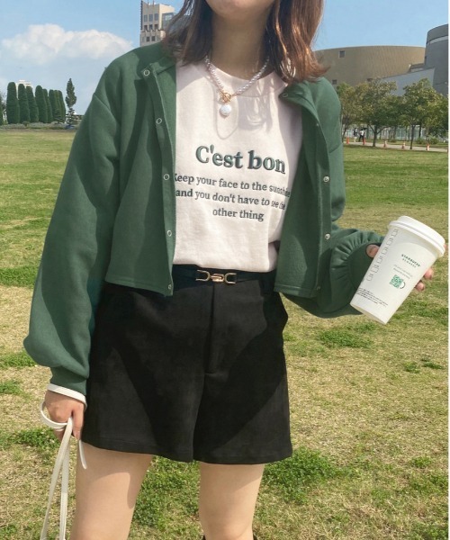 apres jour（アプレジュール）の「刺繍ロゴスウェット【ZOZOTOWN限定アイテム】（スウェット・レディース・アイボリー/スモークピンク/ブルー系その他/ナチュラル・X-LARGE/フリー）」の5枚目の写真