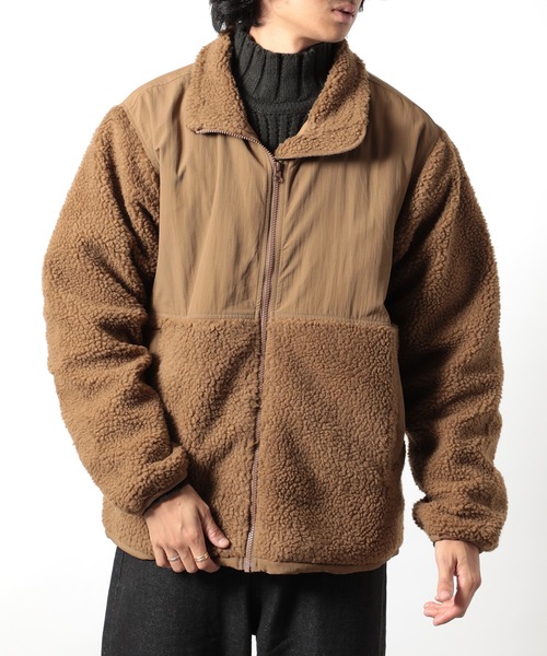 United Athle（ユナイテッドアスレ）の「【United Athle】シープボア フリース スタンド ジャケット 7495 ※（ブルゾン・メンズ・ブラック/ダークグリーン/ブラウン・MEDIUM/LARGE/X-LARGE）」の17枚目の写真