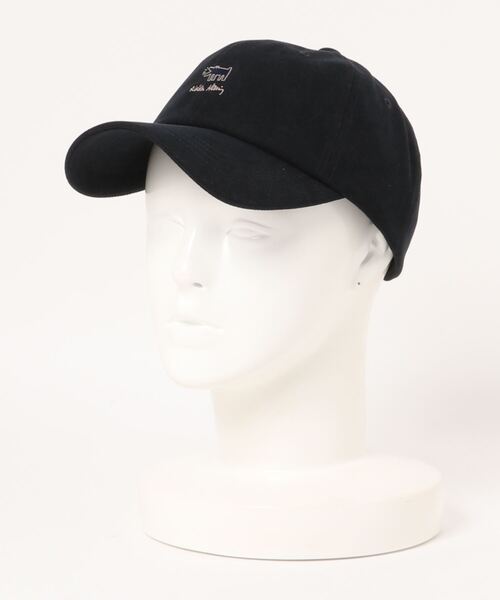 Keith Haring(キース・ヘリング)の「【 Keith Haring / キースへリング 】 フロッキープリント&刺繍ロゴ キャップ(キャップ・メンズ・マスタード/ベージュ/ブラック/ネイビー・FREE)」の7枚目の写真