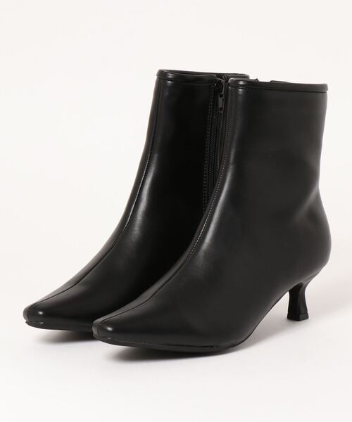 Te chichi（テチチ）の「キトゥンヒールミドルブーツ（ブーツ・レディース・ブラック/ブラウン・38/37）」の2枚目の写真