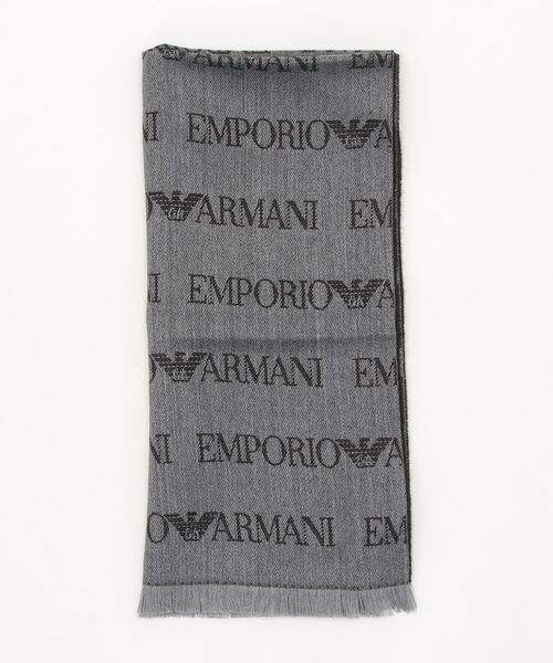 EMPORIO ARMANI(エンポリオアルマーニ)の「【EMPORIO ARMANI】ブランドロゴマフラー CC786(マフラー・メンズ・ブラック/ブラウン/グレー・FREE)」の3枚目の写真