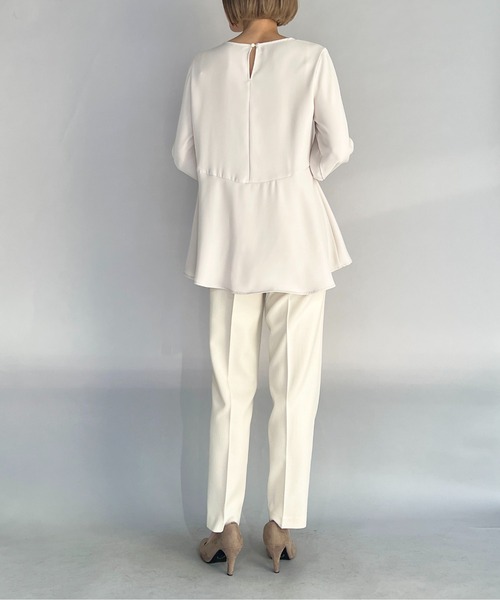 PICCIN(ピッチン)の「裾フレアブラウス(シャツ/ブラウス・レディース・ネイビー/グレイッシュベージュ・M)」の20枚目の写真