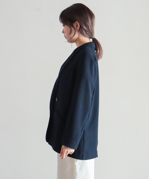 NOMBRE IMPAIR（ノンブルアンペール）の「サマーツィード　ダブルブレストジャケット（テーラードジャケット・レディース・ベージュ/ネイビー・FREE）」の12枚目の写真