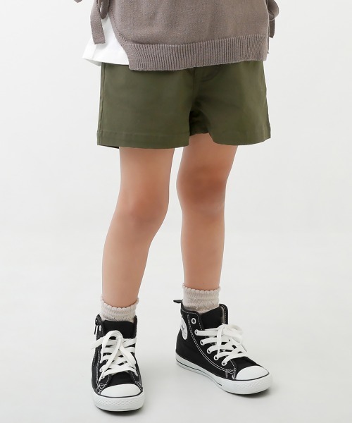 devirock(デビロック)の「ウルトラストレッチショートパンツ(その他パンツ・キッズ・ブルー系その他/ブラック/スモークピンク/ライトベージュ/チャコール/サックスブルー/カーキ/ベージュ/テラコッタ/パープル系その他・110cm/100cm/120cm/130cm/140cm/150cm/160cm)」の1枚目の写真