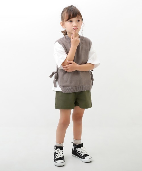 devirock(デビロック)の「ウルトラストレッチショートパンツ(その他パンツ・キッズ・ブルー系その他/ブラック/スモークピンク/ライトベージュ/チャコール/サックスブルー/カーキ/ベージュ/テラコッタ/パープル系その他・110cm/100cm/120cm/130cm/140cm/150cm/160cm)」の16枚目の写真