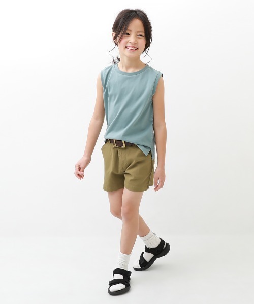 devirock(デビロック)の「ウルトラストレッチショートパンツ(その他パンツ・キッズ・ブルー系その他/ブラック/スモークピンク/ライトベージュ/チャコール/サックスブルー/カーキ/ベージュ/テラコッタ/パープル系その他・110cm/100cm/120cm/130cm/140cm/150cm/160cm)」の14枚目の写真