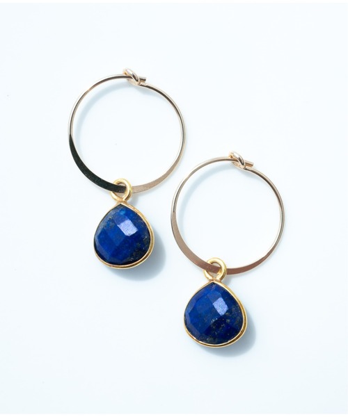 Meach.（ミーチ）の「【Meach.】14kgfマロンカット天然石の2wayミニフープピアス（ピアス（両耳用）・レディース・その他18/その他27/その他3/その他15/その他16/その他25/その他1/その他13/その他17/その他26/その他2/その他14/その他21/その他8/その他19/その他5/その他22/その他9/その他24/その他12/その他23/その他11/その他7/その他4/その他10/C/D/E/B/その他28/その他29/A・FREE）」の3枚目の写真