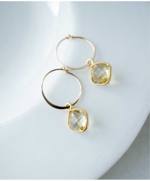 Meach.（ミーチ）の「【Meach.】14kgfマロンカット天然石の2wayミニフープピアス（ピアス（両耳用）・レディース・その他18/その他27/その他3/その他15/その他16/その他25/その他1/その他13/その他17/その他26/その他2/その他14/その他21/その他8/その他19/その他5/その他22/その他9/その他24/その他12/その他23/その他11/その他7/その他4/その他10/C/D/E/B/その他28/その他29/A・FREE）」の4枚目の写真