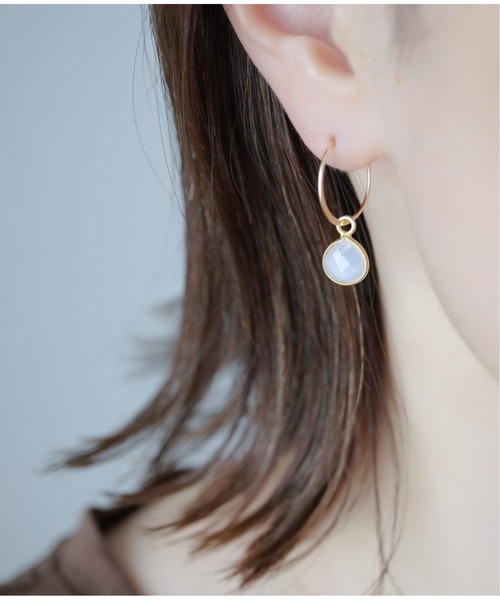 Meach.（ミーチ）の「【Meach.】14kgfマロンカット天然石の2wayミニフープピアス（ピアス（両耳用）・レディース・その他18/その他27/その他3/その他15/その他16/その他25/その他1/その他13/その他17/その他26/その他2/その他14/その他21/その他8/その他19/その他5/その他22/その他9/その他24/その他12/その他23/その他11/その他7/その他4/その他10/C/D/E/B/その他28/その他29/A・FREE）」の14枚目の写真