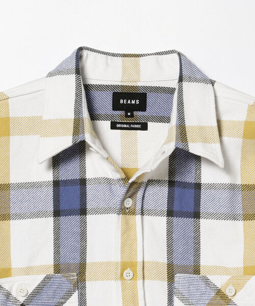 BEAMS（ビームス）の「BEAMS / ネルチェック イージー シャツ（シャツ/ブラウス・メンズ・オフホワイト/グリーン・SMALL/MEDIUM/LARGE/X-LARGE）」の20枚目の写真