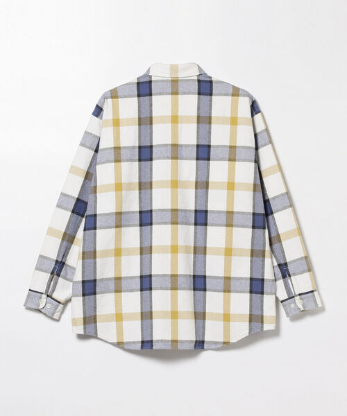 BEAMS（ビームス）の「BEAMS / ネルチェック イージー シャツ（シャツ/ブラウス・メンズ・オフホワイト/グリーン・SMALL/MEDIUM/LARGE/X-LARGE）」の18枚目の写真
