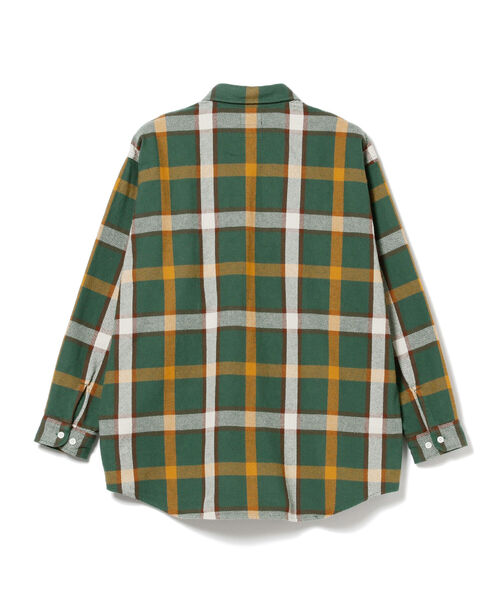 BEAMS（ビームス）の「BEAMS / ネルチェック イージー シャツ（シャツ/ブラウス・メンズ・オフホワイト/グリーン・SMALL/MEDIUM/LARGE/X-LARGE）」の16枚目の写真