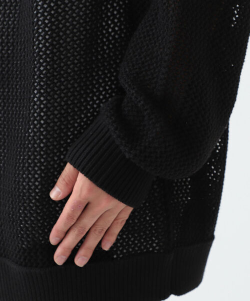 BEAMS（ビームス）の「BEAMS / 5ゲージ メッシュ クルーネック ニット（ニット/セーター・メンズ・ブラック/ロイヤルブルー・SMALL/MEDIUM/LARGE）」の21枚目の写真