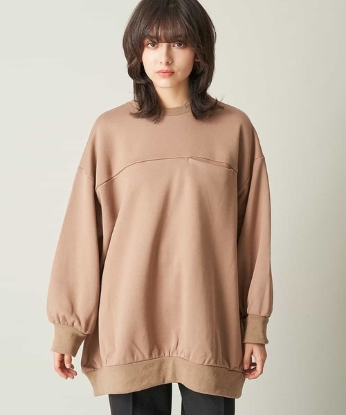 A de a.v.v（アードアー・ヴェ・ヴェ）の「胸ポケット付きオーバーサイズスウェット（スウェット・レディース・ブラック/ピンク/モカ・38/36）」の15枚目の写真