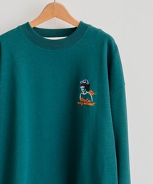 WEB限定/アフロ刺繍裏毛クルーネックスウェット