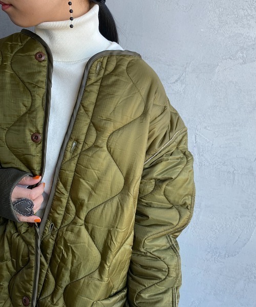 JEANS FACTORY Clothes（ジーンズファクトリークローズ）の「[Jeans Factory Clothes/ジーンズファクトリークローズ] M-65 キルティングライナージャケット（その他アウター・レディース・オリーブ・M/L）」の14枚目の写真