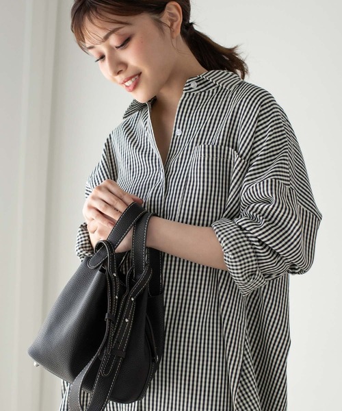 Edit Sheen（エディットシーン）の「2wayベルトバケットバッグ（トートバッグ・レディース・ブラック/キャメル/グリーン・FREE）」の2枚目の写真