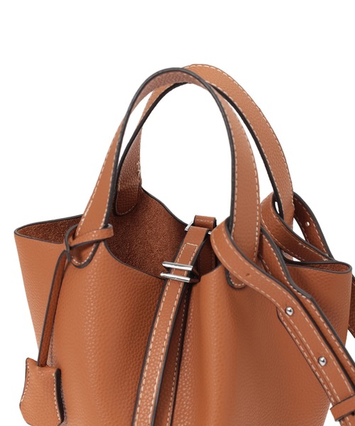 Edit Sheen（エディットシーン）の「2wayベルトバケットバッグ（トートバッグ・レディース・ブラック/キャメル/グリーン・FREE）」の4枚目の写真