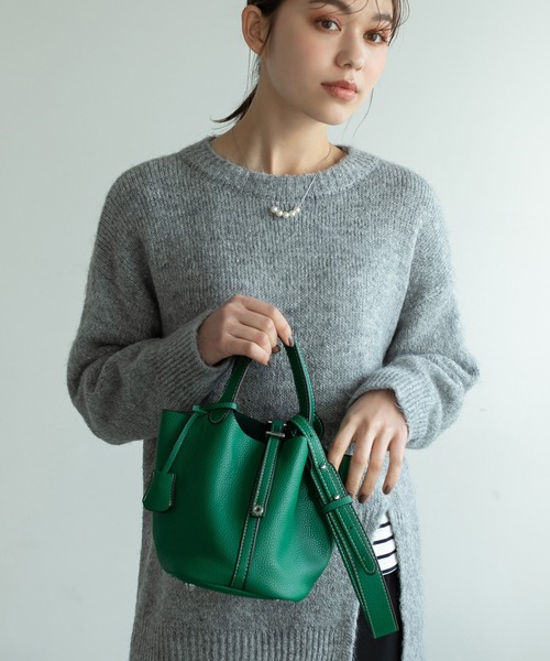 Edit Sheen（エディットシーン）の「2wayベルトバケットバッグ（トートバッグ・レディース・ブラック/キャメル/グリーン・FREE）」の18枚目の写真