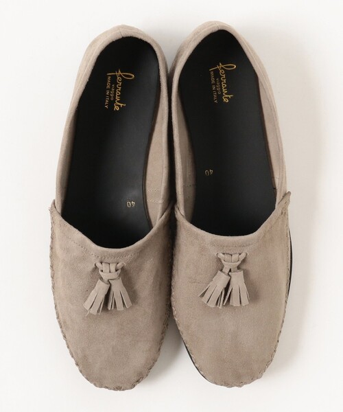 BEAMS F（ビームスエフ）の「Ferrante viaggio × BEAMS F/ 別注 スエード タッセルスリッポン（スリッポン・メンズ・ブラック/ブラウン系その他・40/39/41/42）」の13枚目の写真