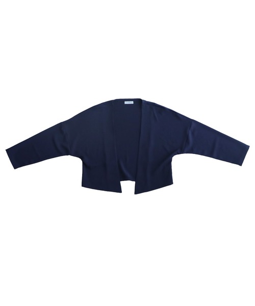 antiqua(アンティカ)の「上品シンプルショートジャケット(ノーカラージャケット・レディース・ブラック/ベージュ/ネイビー・FREE)」の5枚目の写真