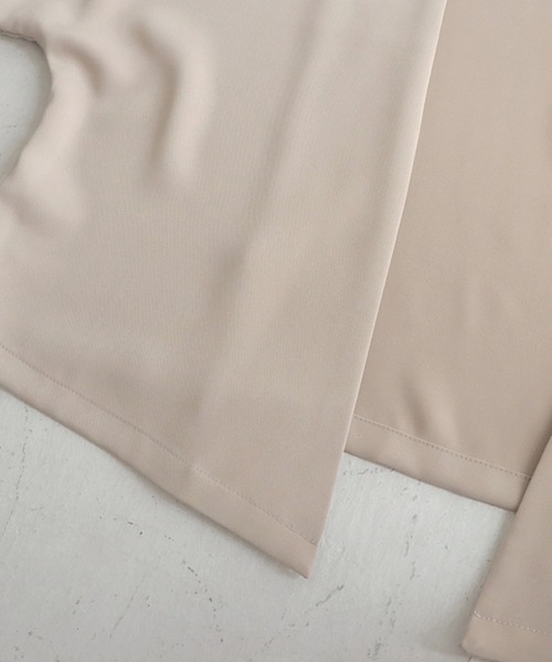 antiqua(アンティカ)の「上品シンプルショートジャケット(ノーカラージャケット・レディース・ブラック/ベージュ/ネイビー・FREE)」の13枚目の写真
