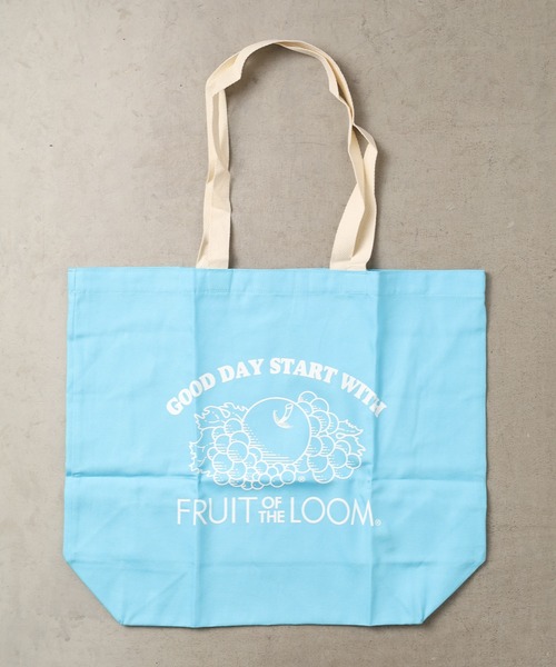 FRUIT OF THE LOOM(フルーツオブザルーム)の「《FRUIT OF THE LOOM》BRAIDED CORD TOTE BAG(トートバッグ・レディース・ライトブルー/オフホワイト/ピンク/イエロー/オレンジ/ライトグリーン/ライトパープル・FREE)」の1枚目の写真