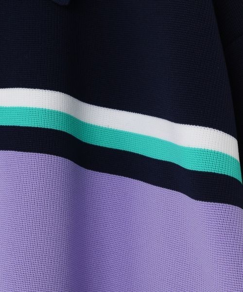 yuw(ユウ)の「ニットラガーシャツワンピース 266625(ワンピース・レディース・ブラック系その他/ブルー系その他/ピンク系その他・FREE)」の6枚目の写真