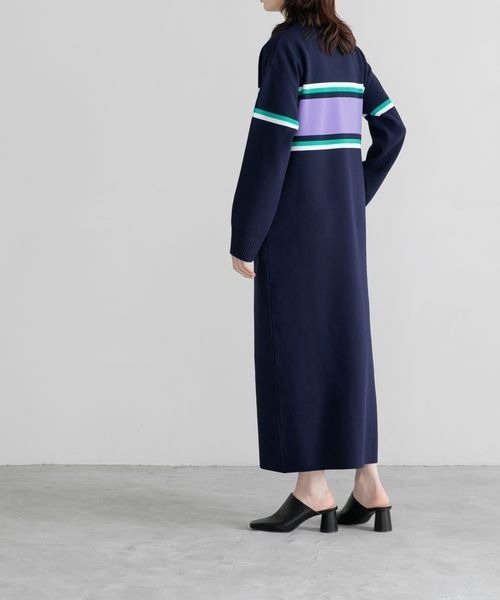 yuw(ユウ)の「ニットラガーシャツワンピース 266625(ワンピース・レディース・ブラック系その他/ブルー系その他/ピンク系その他・FREE)」の13枚目の写真