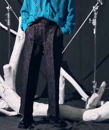 MAISON SPECIAL | 《ユニセックスアイテム》リーフジャガード1タックワイドパンツ【MAISON SPECIAL/メゾンスペシャル】(その他パンツ)