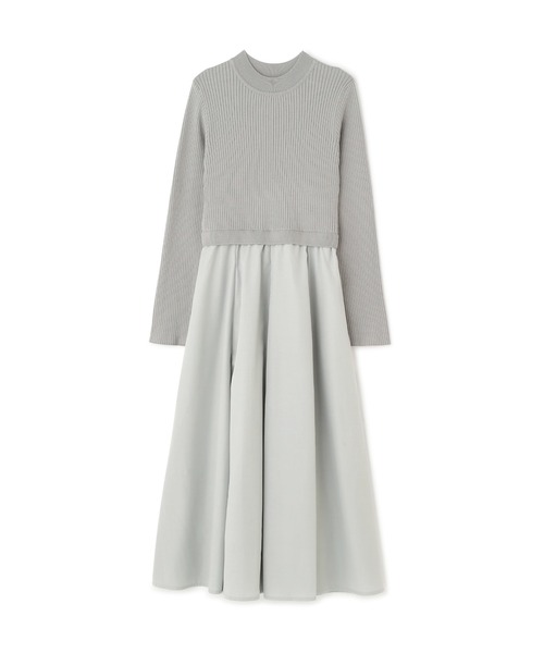 N.(N. Natural Beauty Basic)(エヌエヌナチュラルビューティーベーシック)の「◆布帛ドッキングワンピース(ワンピース・レディース・ベージュ/カーキ/グレー系・MEDIUM)」の17枚目の写真