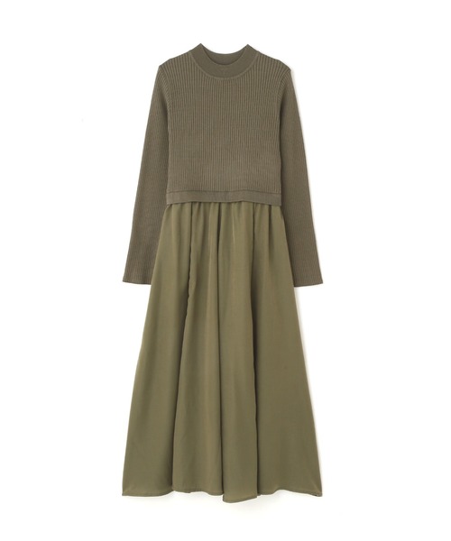 N.(N. Natural Beauty Basic)(エヌエヌナチュラルビューティーベーシック)の「◆布帛ドッキングワンピース(ワンピース・レディース・ベージュ/カーキ/グレー系・MEDIUM)」の22枚目の写真