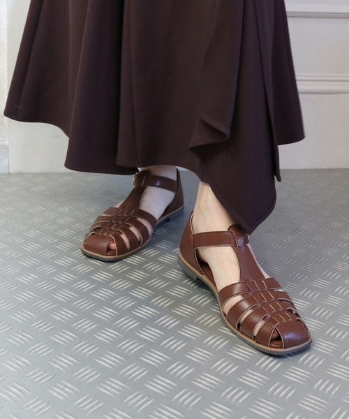 Balancoire（ブランコアール）の「フラットソール グルカサンダル（サンダル・レディース・ブラック/ブラウン/オフホワイト・LL/S/M/L）」の3枚目の写真