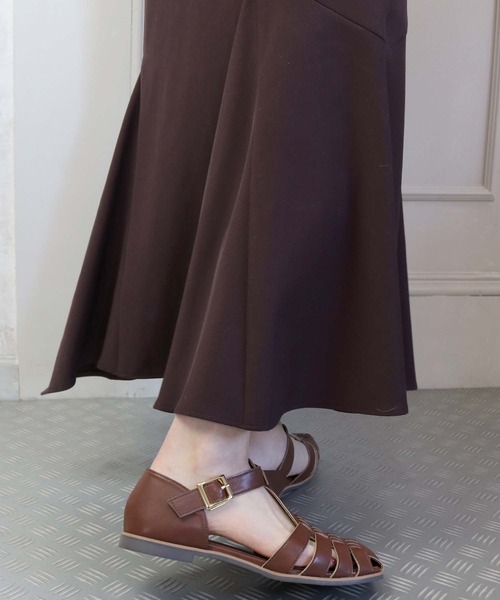 Balancoire（ブランコアール）の「フラットソール グルカサンダル（サンダル・レディース・ブラック/ブラウン/オフホワイト・LL/S/M/L）」の13枚目の写真