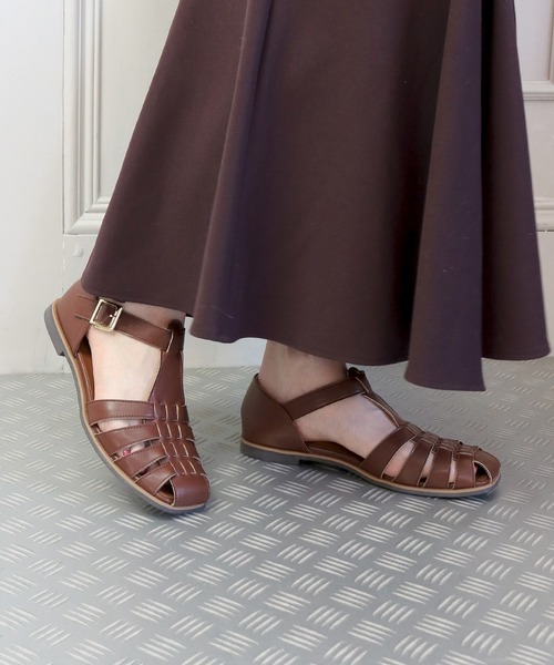 Balancoire（ブランコアール）の「フラットソール グルカサンダル（サンダル・レディース・ブラック/ブラウン/オフホワイト・LL/S/M/L）」の20枚目の写真