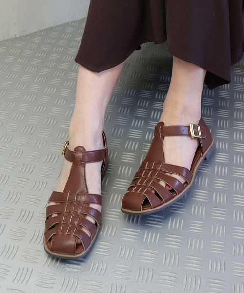 Balancoire（ブランコアール）の「フラットソール グルカサンダル（サンダル・レディース・ブラック/ブラウン/オフホワイト・LL/S/M/L）」の19枚目の写真