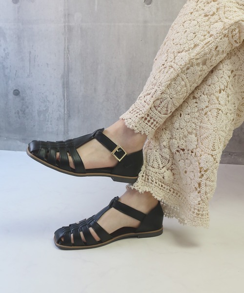 Balancoire（ブランコアール）の「フラットソール グルカサンダル（サンダル・レディース・ブラック/ブラウン/オフホワイト・LL/S/M/L）」の17枚目の写真