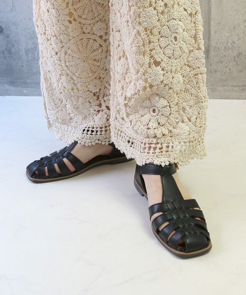 Balancoire（ブランコアール）の「フラットソール グルカサンダル（サンダル・レディース・ブラック/ブラウン/オフホワイト・LL/S/M/L）」の18枚目の写真