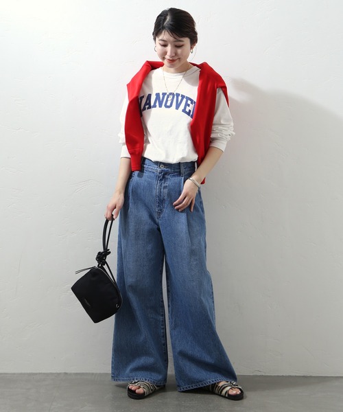 Odub(オーダブ)の「別注【Odub/オーダブ】 HANOVERロングスリーブTシャツ◆(Tシャツ/カットソー・レディース・ホワイト/ブラック・FREE)」の14枚目の写真