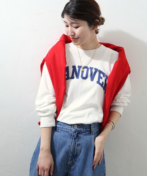 Odub(オーダブ)の「別注【Odub/オーダブ】 HANOVERロングスリーブTシャツ◆(Tシャツ/カットソー・レディース・ホワイト/ブラック・FREE)」の9枚目の写真