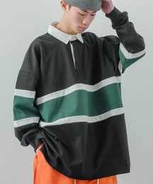 improves | ヘビーウェイト 切り替え オーバーサイズ ラガーシャツ(ポロシャツ)